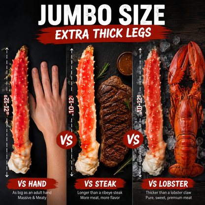 Premium Alaskan King Crab Legs | Flash Frozen for Peak Freshness